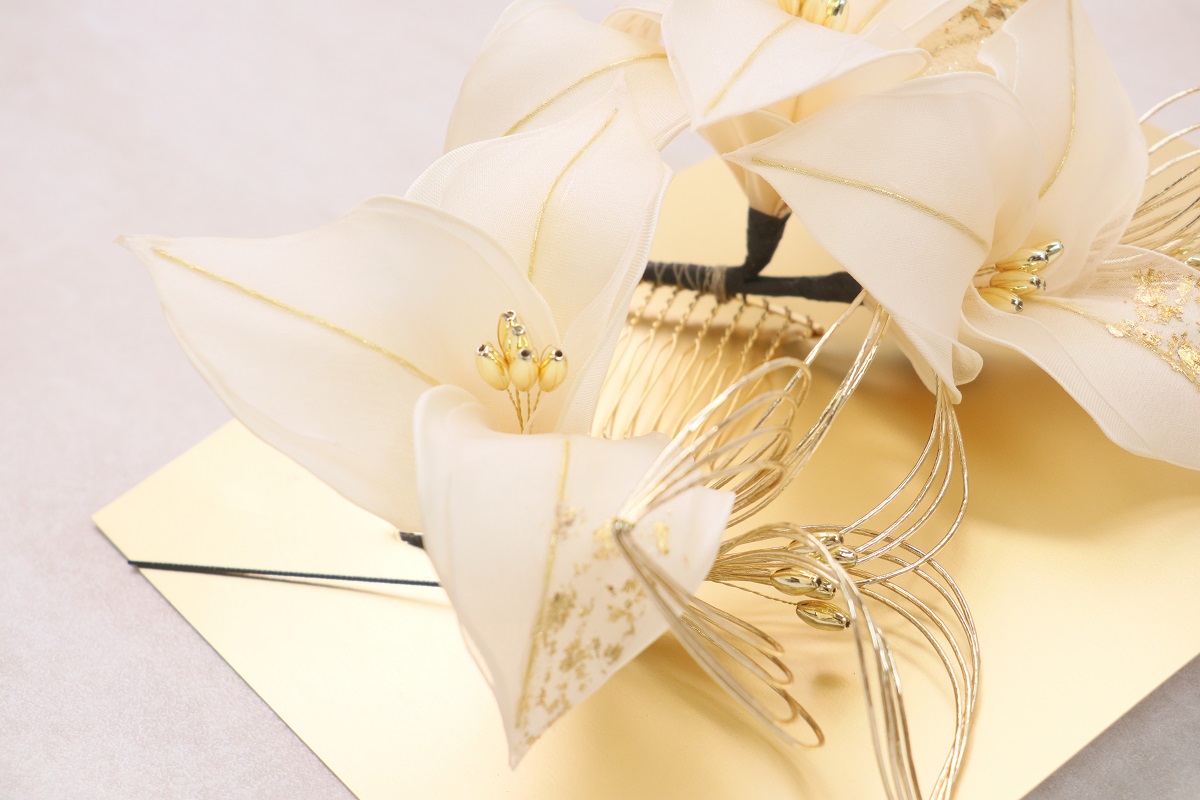 大人用 髪飾り 水引×ユリ RCH500-834 -2colors- - 画像 (4)