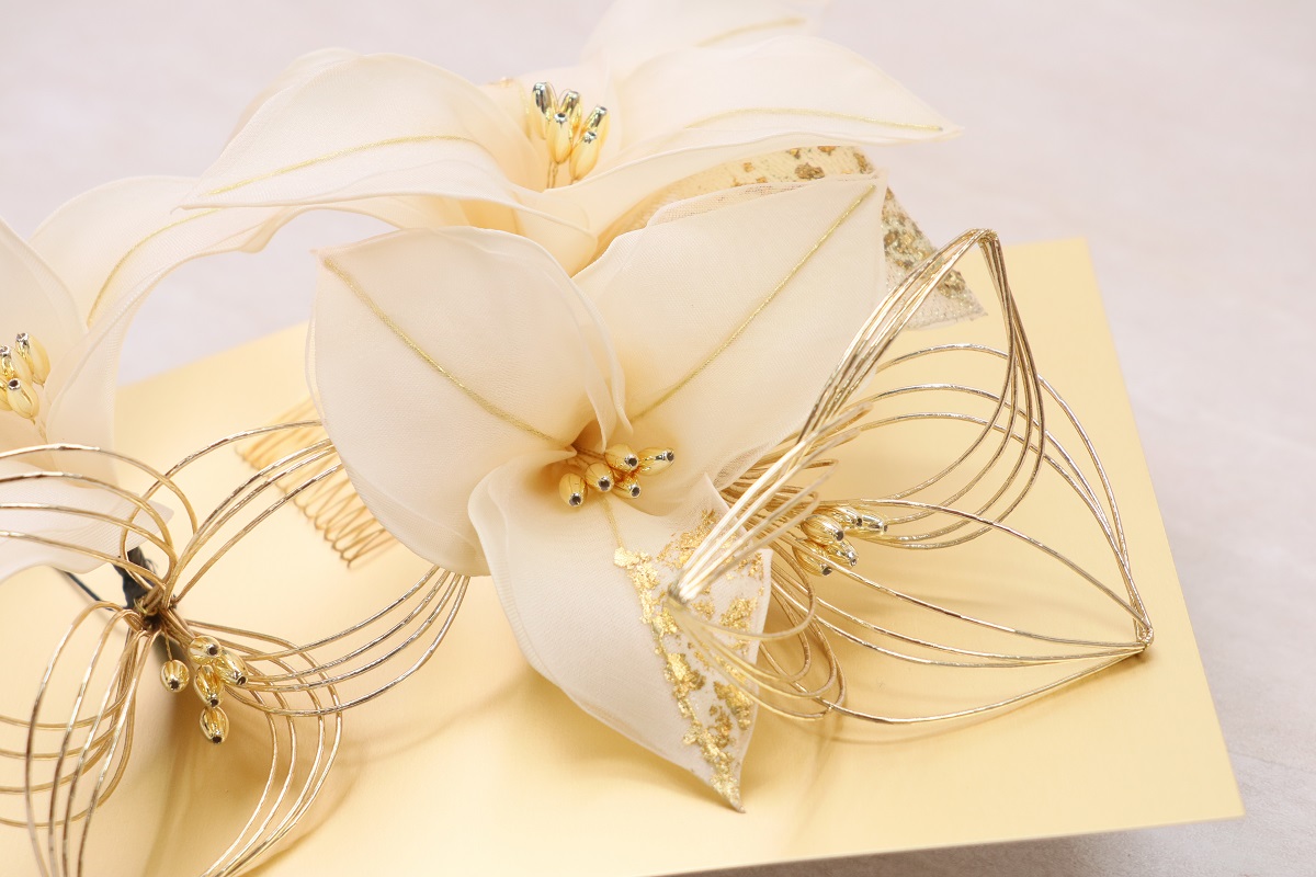 大人用 髪飾り 水引×ユリ RCH500-834 -2colors- - 画像 (6)