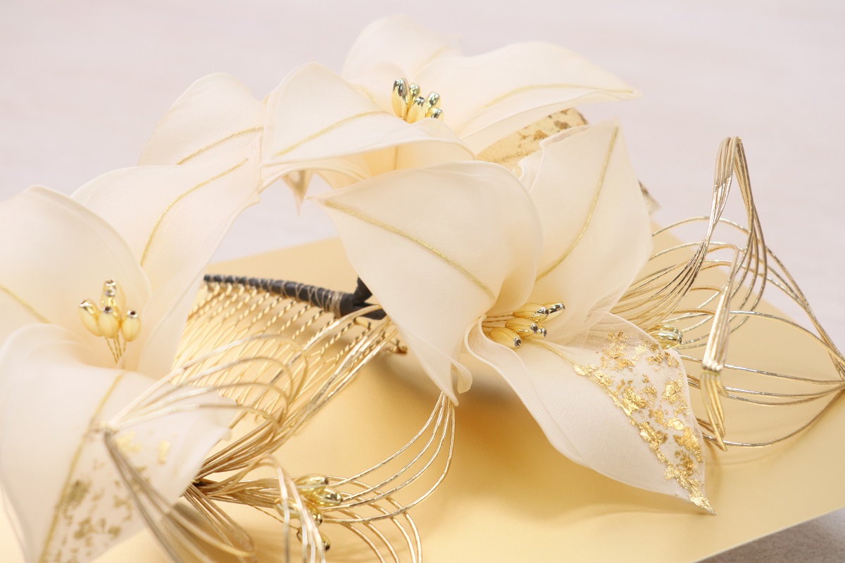 大人用 髪飾り 水引×ユリ RCH500-834 -2colors- - 画像 (7)