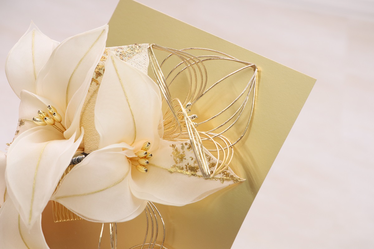 大人用 髪飾り 水引×ユリ RCH500-834 -2colors- - 画像 (9)