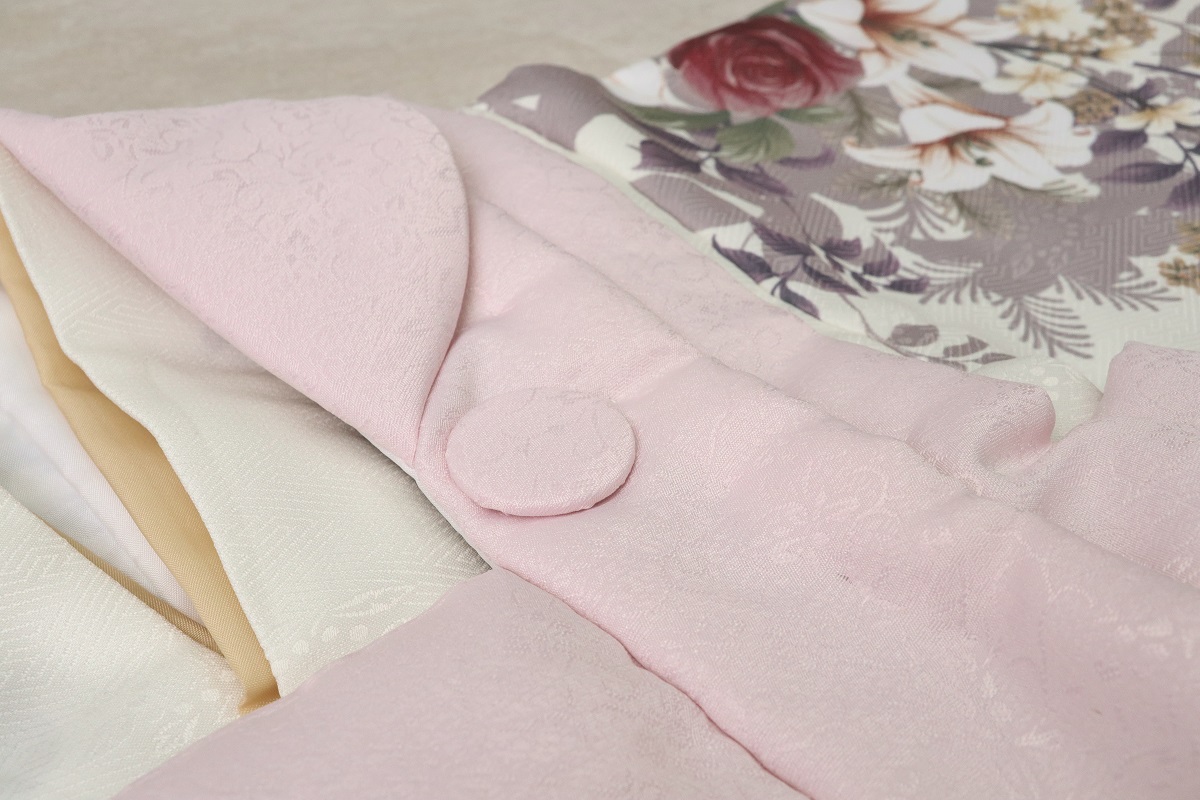 【受注品】3歳女児被布セット　ジャガードNo,5 - 画像 (4)