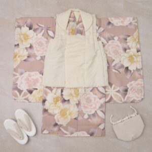 【特別現品】3歳女児被布セット No,「3歳-RTG2408-3d」