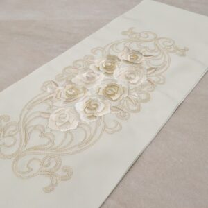 シルエリーししゅう半衿2408洋モチーフバラa