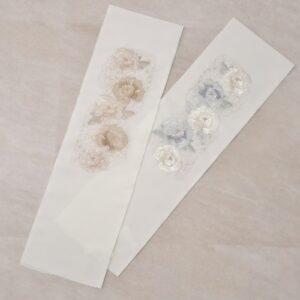 シルエリーししゅう半衿2408シルエットライン　-2色展開-