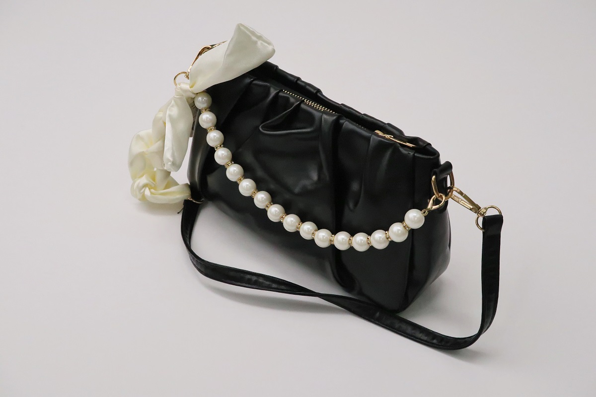 【アウトレット】ハンドバッグ パール&リボン【各色】 - 画像 (6)