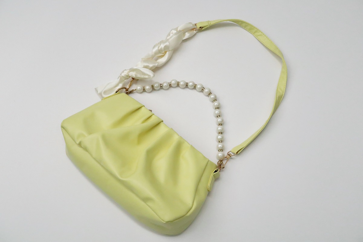 【アウトレット】ハンドバッグ パール&リボン【各色】 - 画像 (2)