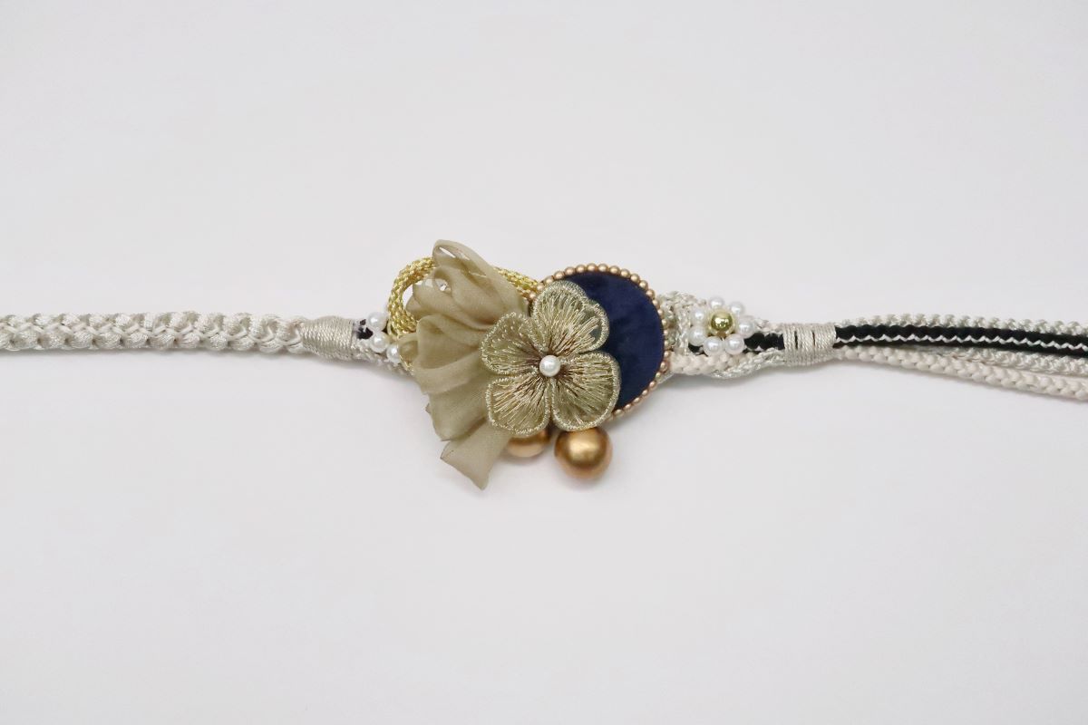 '-ラフィネオリジナル- 帯〆FKパーツ着脱式 RTO-03シルバー - 画像 (4)