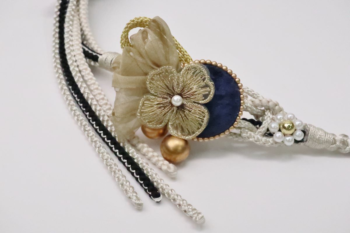 '-ラフィネオリジナル- 帯〆FKパーツ着脱式 RTO-03シルバー - 画像 (2)