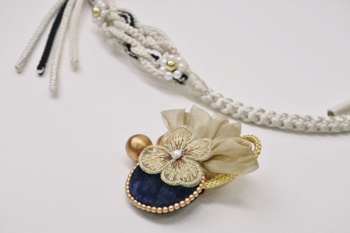 '-ラフィネオリジナル- 帯〆FKパーツ着脱式 RTO-03シルバー - 画像 (3)