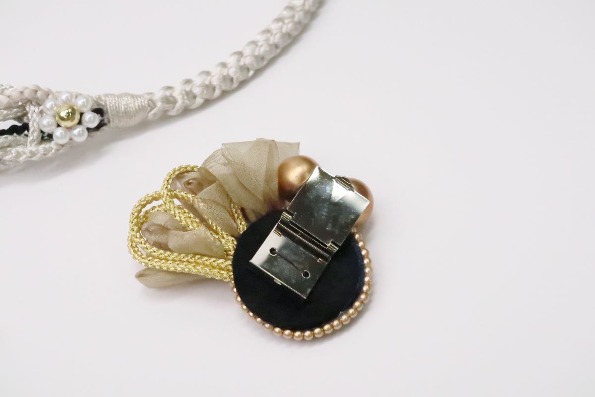 '-ラフィネオリジナル- 帯〆FKパーツ着脱式 RTO-03シルバー - 画像 (7)