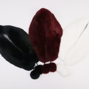 レディース用　ラビットショール梵天　RE-FS　-3色展開-