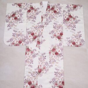 【特別現品】7才四つ身「RTG2410-7c」洋花 白・ワイン