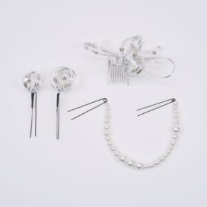 大人用　髪飾り RCH500-632A水引パール　シルバー