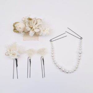 大人用　髪飾り RCH500-899パールつまみ　オフ白