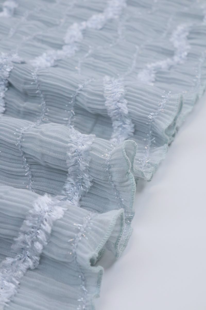 【SALE】化繊モールフリル透け感 帯揚  アムールパフ　-残りブラックのみ- - 画像 (11)