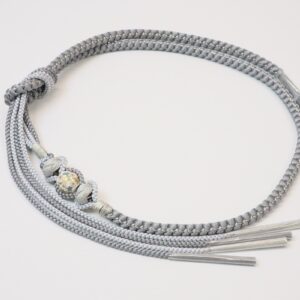 帯〆とんぼ玉MOJ-1124-b　グレー