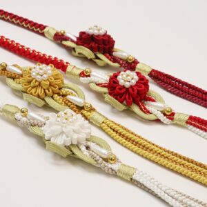 帯〆つまみ細工　MOJ-1124　4色展開