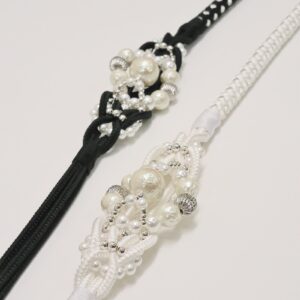帯締め　パーツ付き国産品　RTOJ-A01　-黒・白-