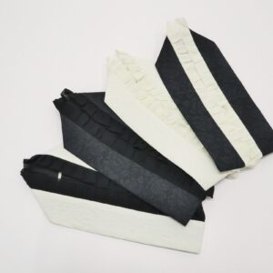 フリル&ローズジャガード重ね衿　4type