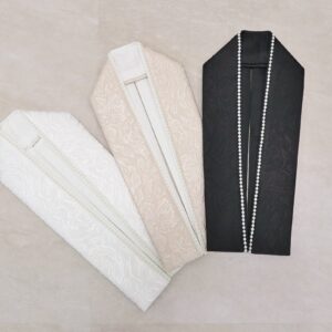 パール&ローズジャガード重ね衿　3type