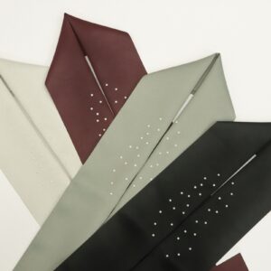 レザー調 パール半衿 -ラフィネオリジナル- -4色展開-