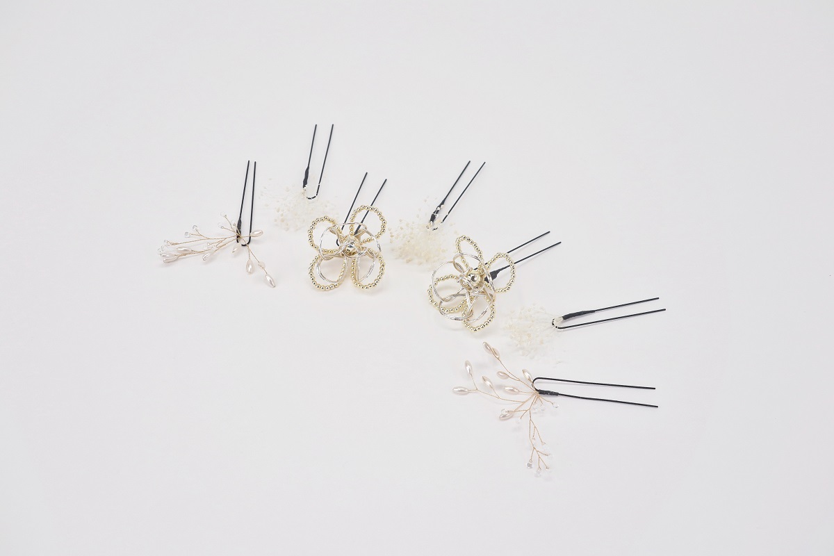 髪飾り大人用　400-619ゴールド　セパレートタイプ - 画像 (5)