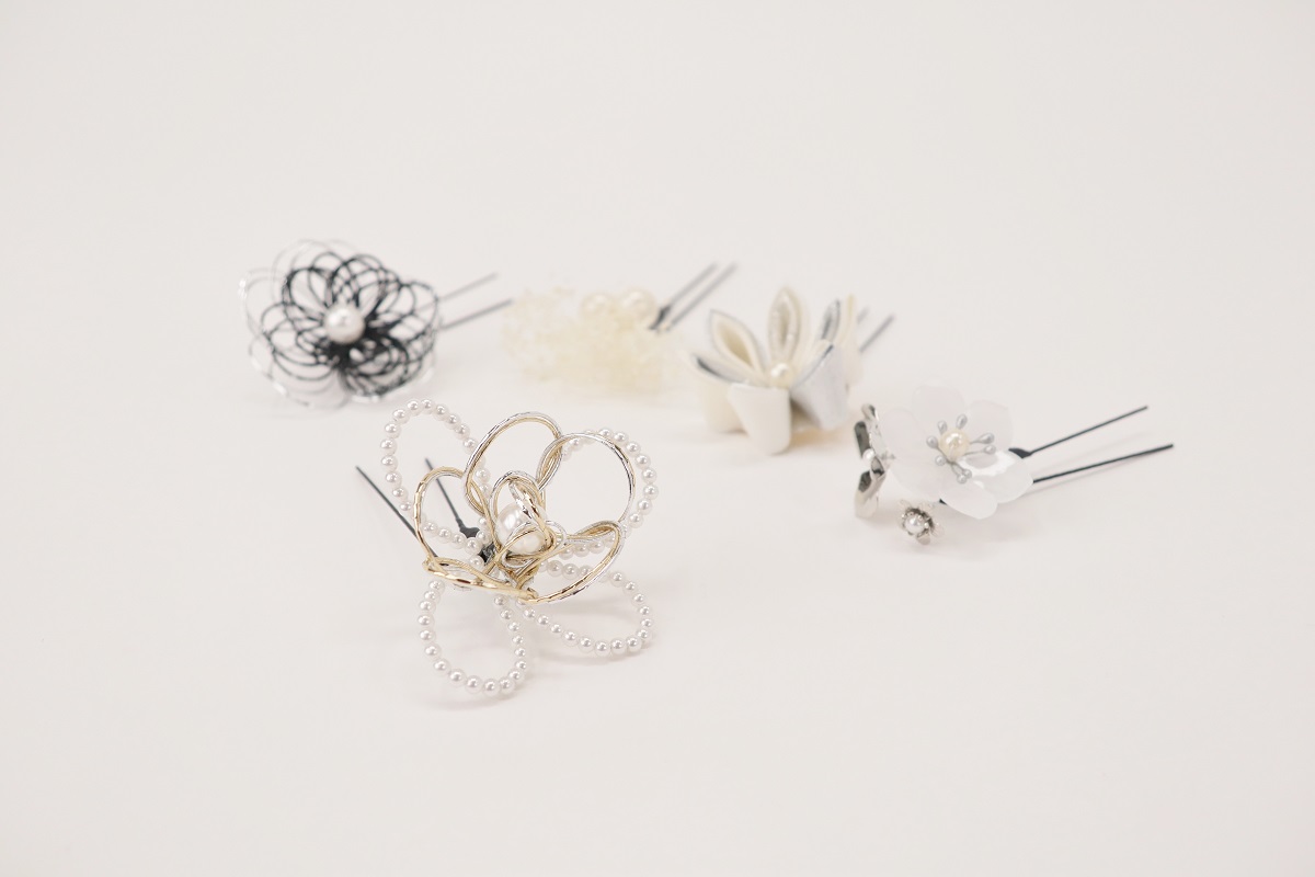 髪飾り大人用 400-943シルバー セパレートタイプ - 画像 (5)