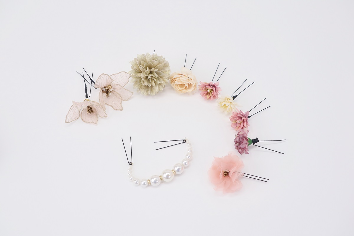 髪飾り大人用 US-T7-1001髪飾り ピンク - 画像 (5)