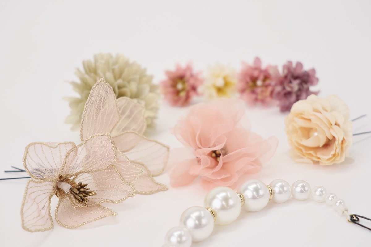 髪飾り大人用 US-T7-1001髪飾り ピンク - 画像 (6)