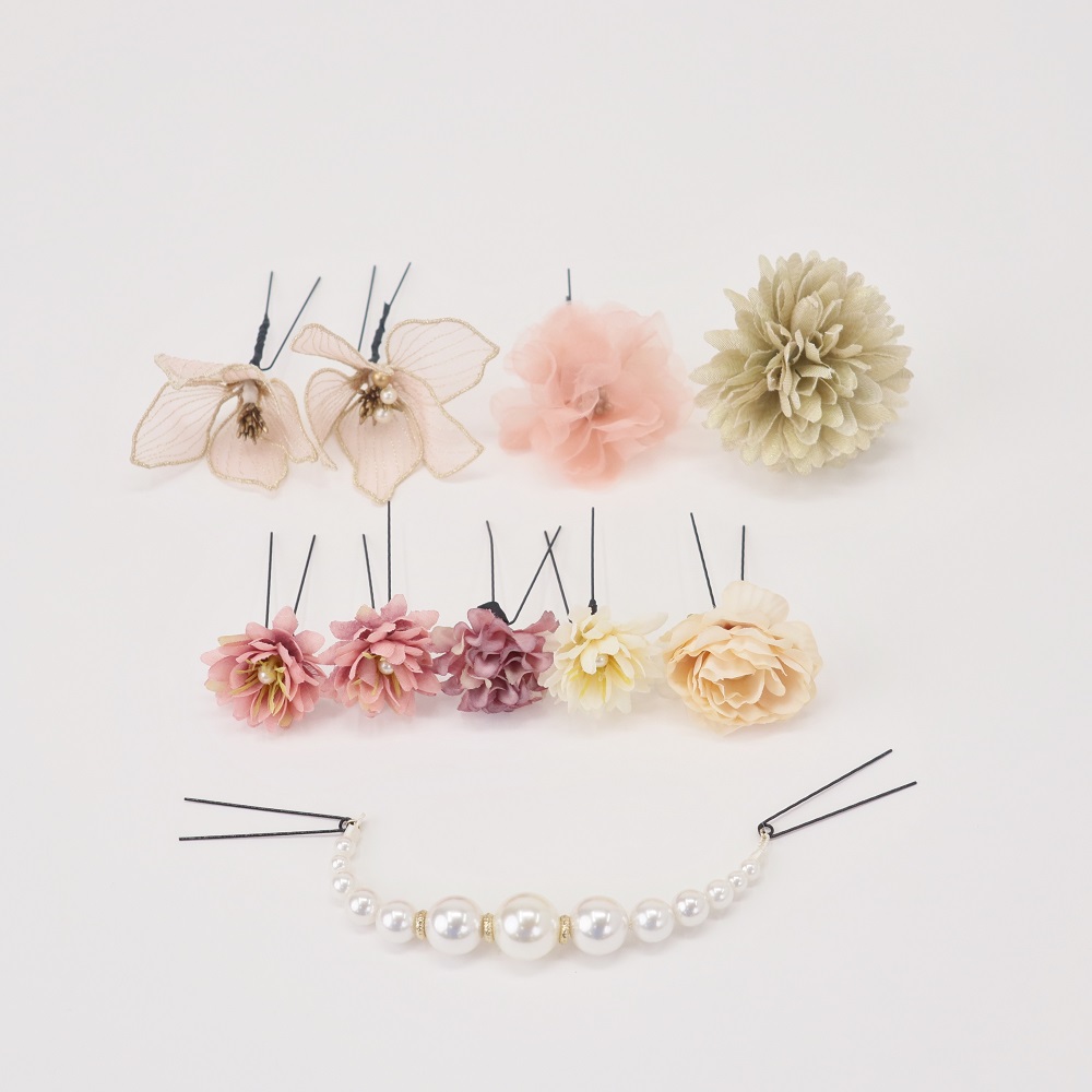 髪飾り大人用 US-T7-1001髪飾り ピンク - 画像 (3)