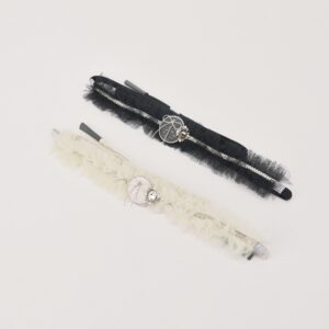 '-ﾗﾌｨﾈｵﾘｼﾞﾅﾙ-　チュールフリル, 帯締め　【合繊】FK-206白銀,FK-207黒銀