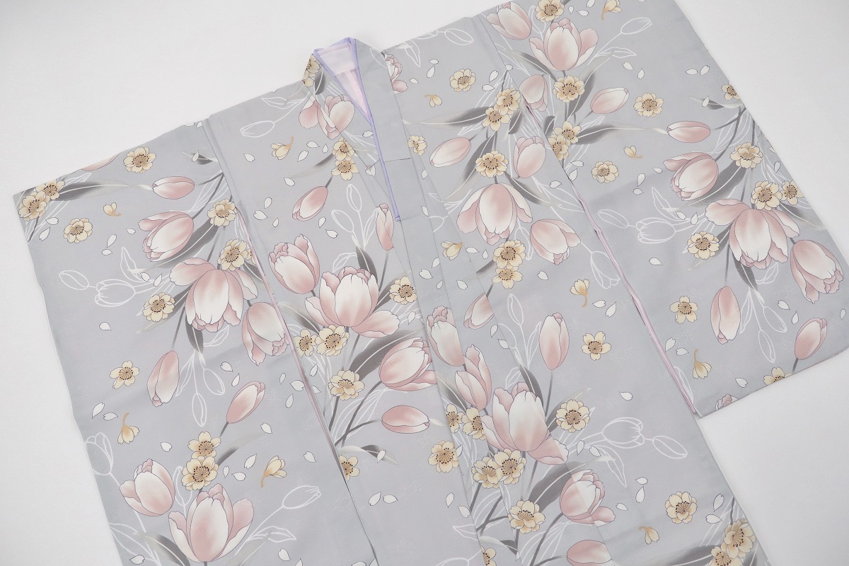 7才四つ身「RMB2504-7d」 グレー - 画像 (3)