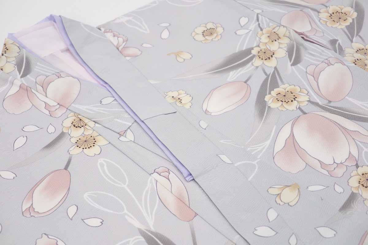 7才四つ身「RMB2504-7d」 グレー - 画像 (4)