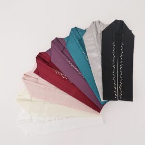 重衿【正絹】小粒ししゅう&ラインパール-teard-　-8色-