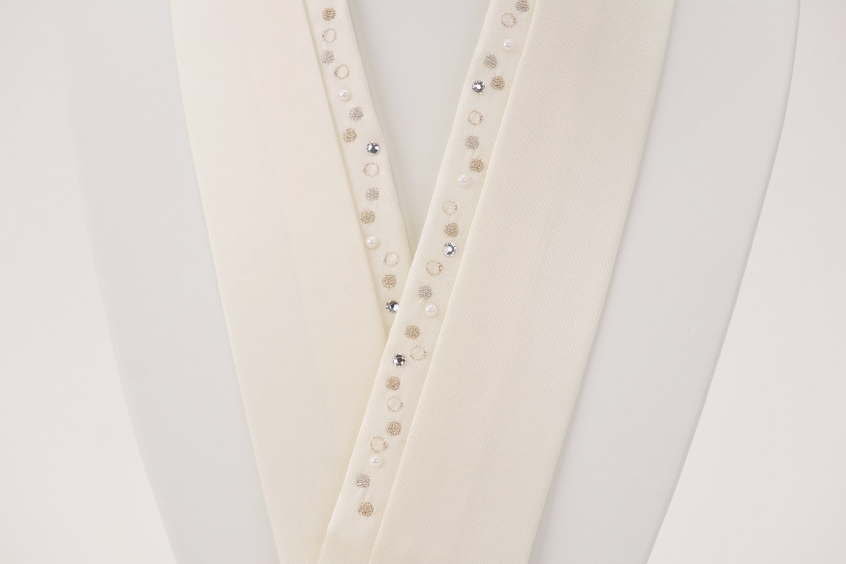 重衿【正絹】小粒ししゅう&ラインパール-teard- -8色- - 画像 (12)