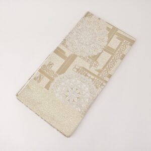 袋帯【正絹】振袖用　RO0525-Oh011ベージュゴールド