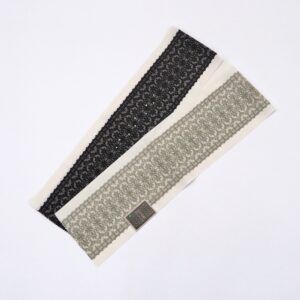 レースプリント柄×ラインストン半衿　prele`s　-2type-