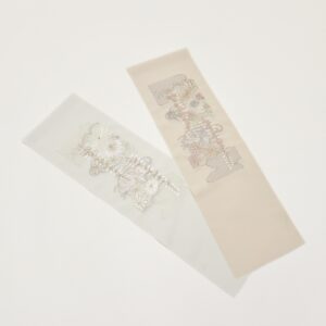 シルエリーししゅう半衿2508ふじ×雲取り　-2色展開-