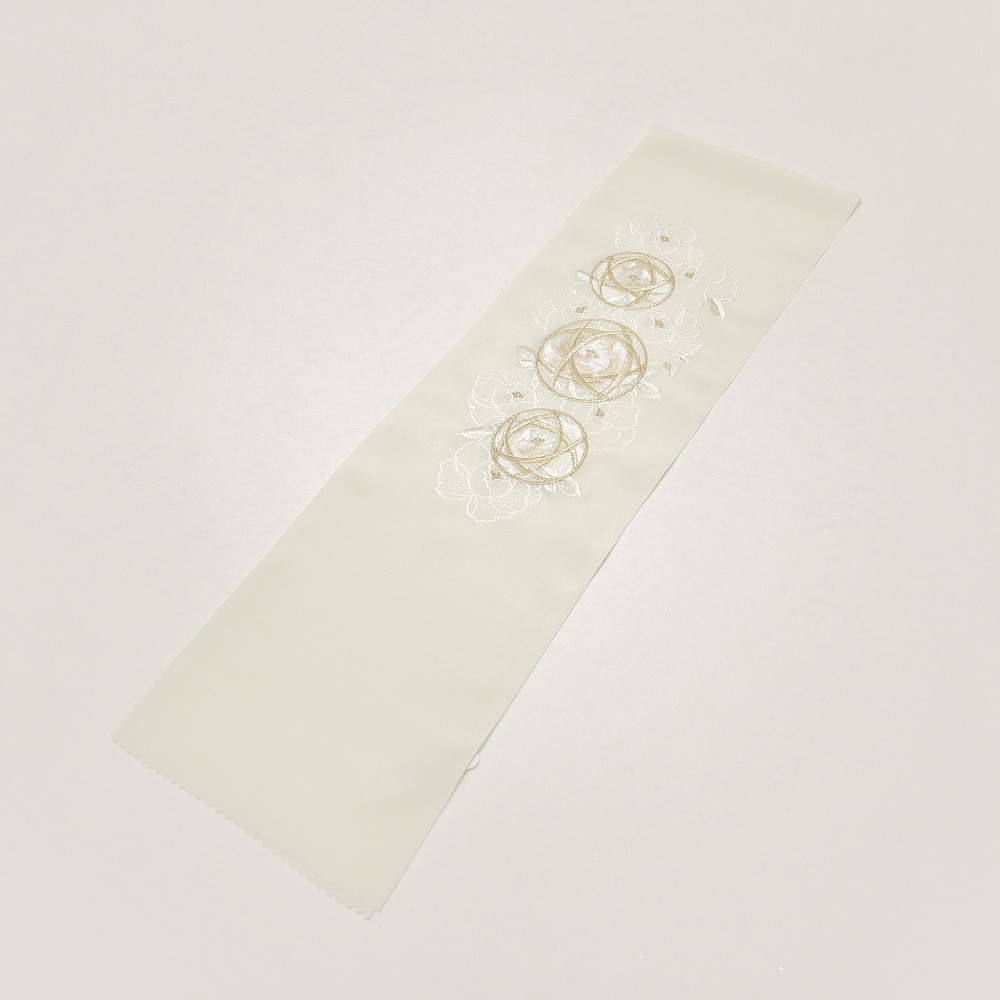 シルエリーししゅう半衿2508まり×ラインフラワー -2色展開- - 画像 (6)