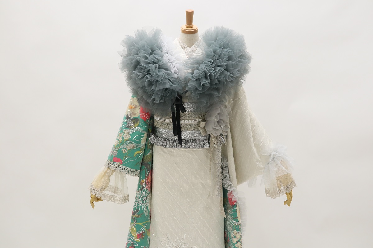 デザイン振袖 「リューサ・ローズ」DK-006A グリーン - 画像 (14)