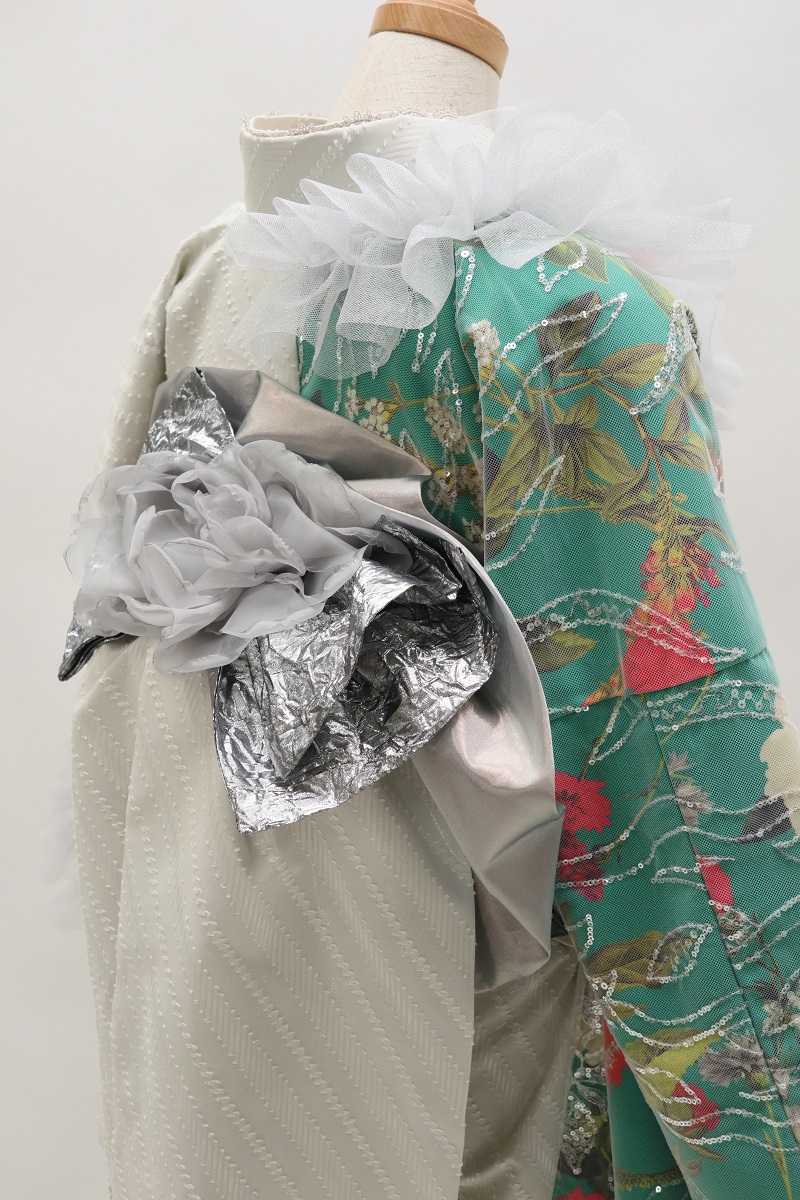 デザイン振袖 「リューサ・ローズ」DK-006A グリーン - 画像 (8)