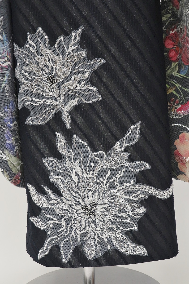 デザイン振袖 「リューサ・ローズ」DK-006C ブラック - 画像 (9)
