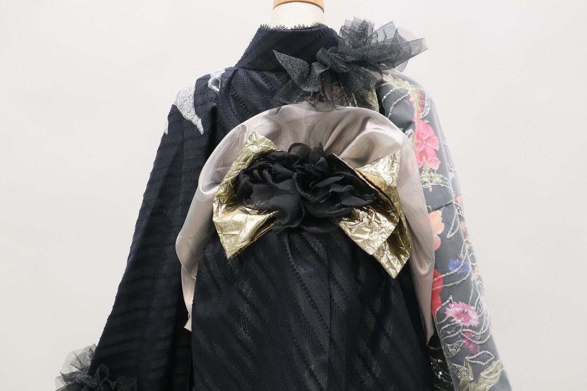 デザイン振袖 「リューサ・ローズ」DK-006C ブラック - 画像 (12)