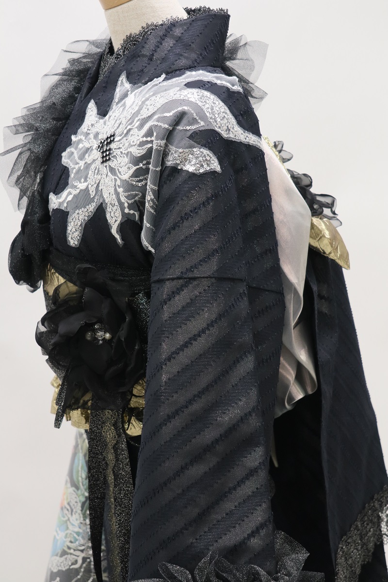 デザイン振袖 「リューサ・ローズ」DK-006C ブラック - 画像 (11)