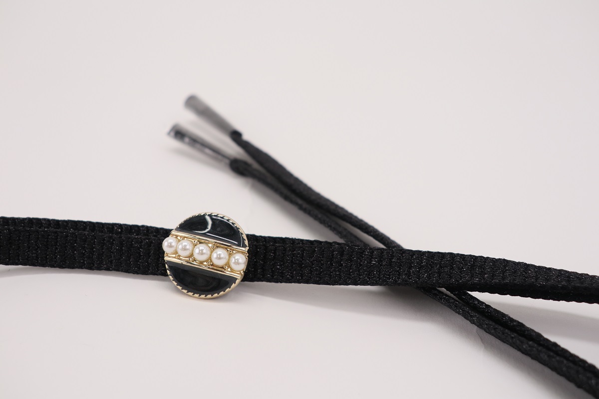 ラメ糸 平帯締め 【ブラック】FD-005 - 画像 (11)