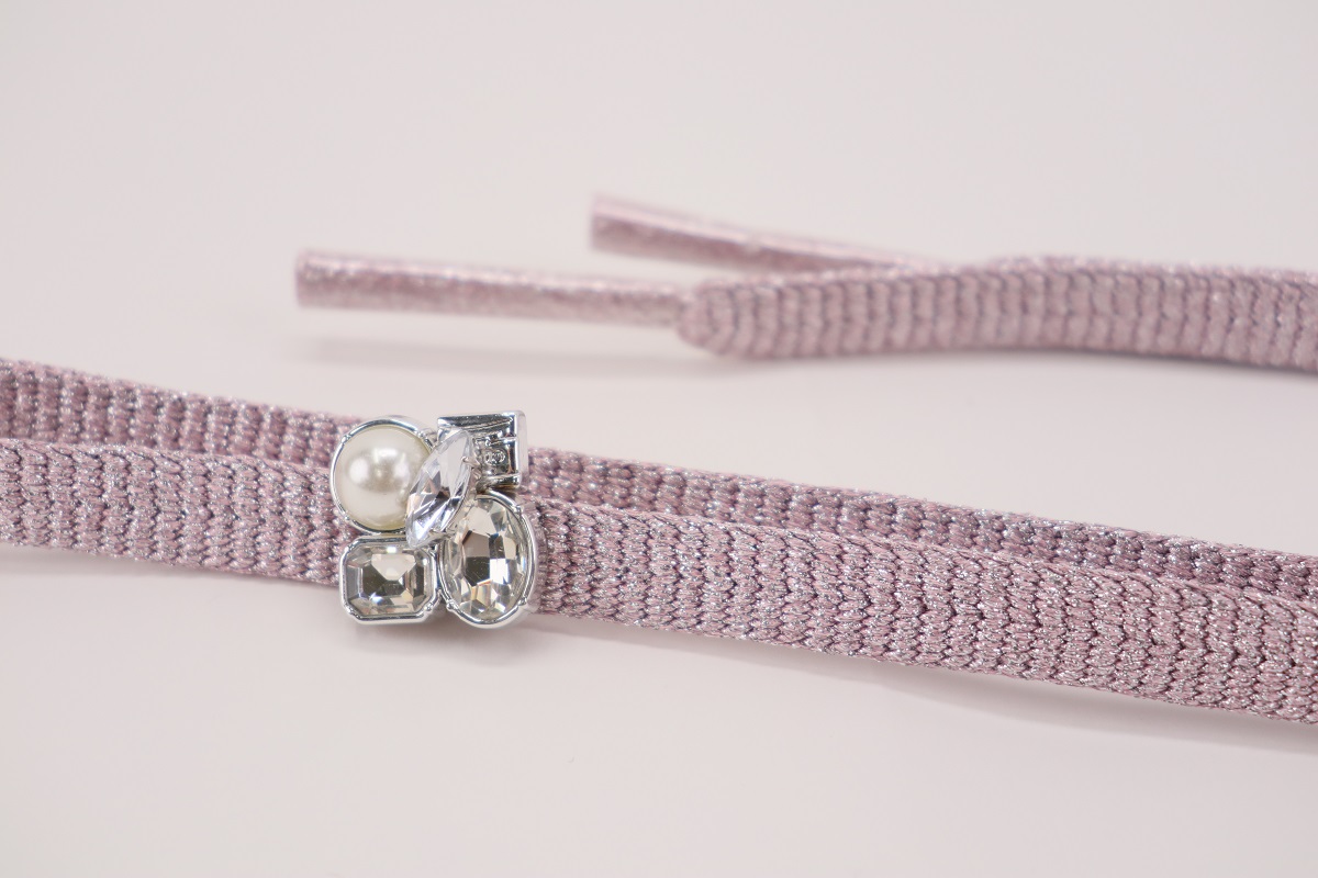 ラメ糸 平帯締め 【サーモンピンク、シャンパンベージュ、ピンク】FD-007 - 画像 (31)