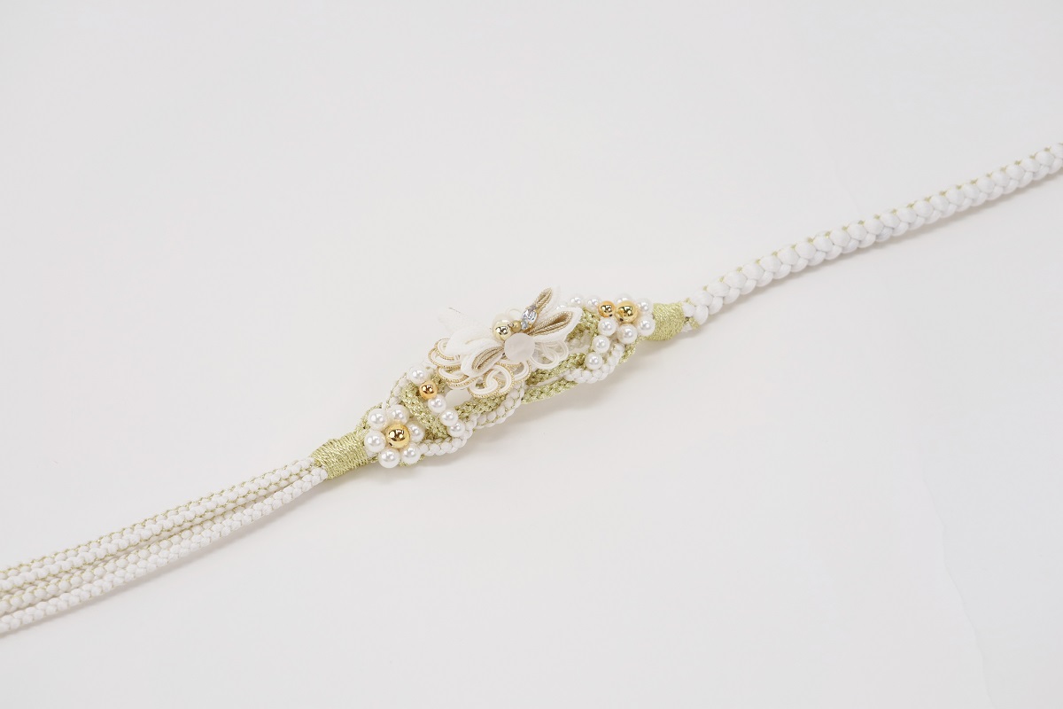 帯締め　ポリ合繊　RTO-0825白b