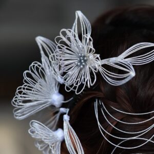 【受注品】髪飾り大人用CM-S1-0003水引シルバー