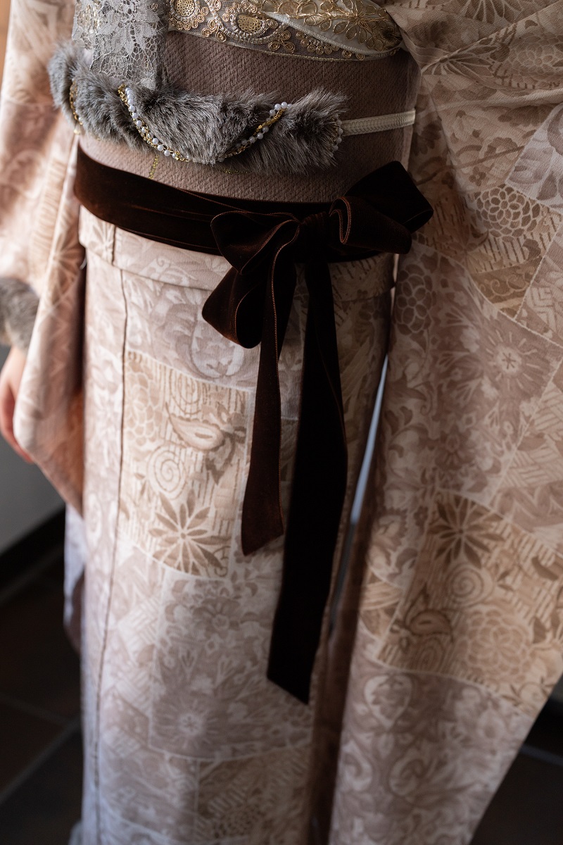 【受注品】ラフィネオリジナル振袖用ベルベットしごき -5色展開- - 画像 (5)