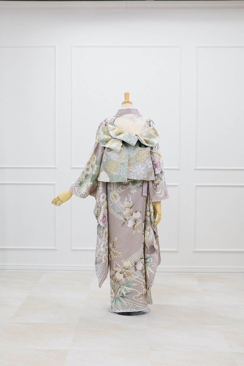 正絹振袖ラフィネモカ RF-34 -トラッド-グレージュ - 画像 (7)